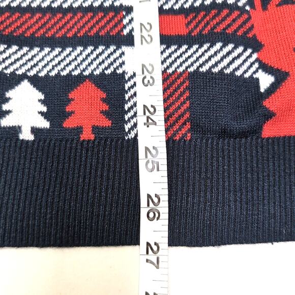 NFL Houston Texans Football Team Ugly Christmas Sweater Men's M Red Black Flaw - Picture 16 of 16